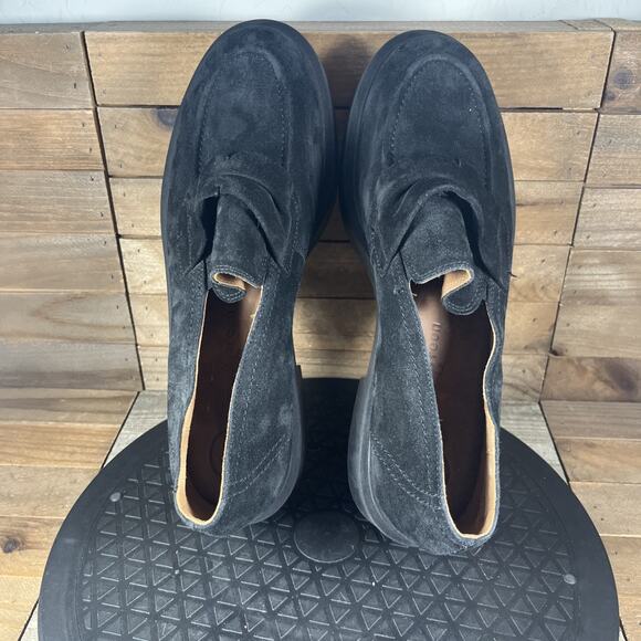 Paul Green Womens Size US 8.5 Sadie Loafer Slip On Black Suede Casual Shoes - Picture 5 of 13